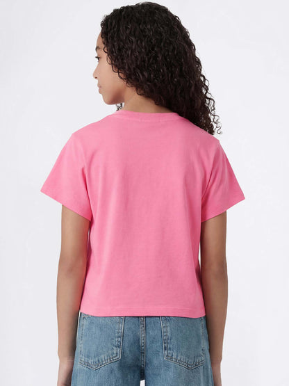 T-shirt maniche corte Champion rosa per bambino unisex