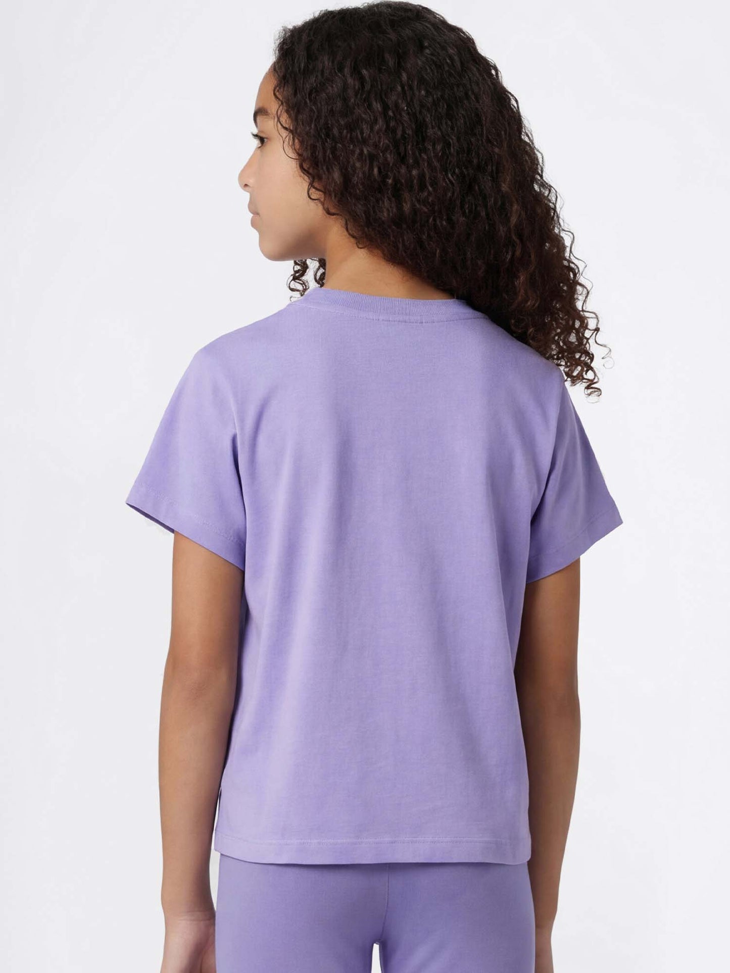 T-shirt Champion unisex bambino in cotone lilla per la primavera