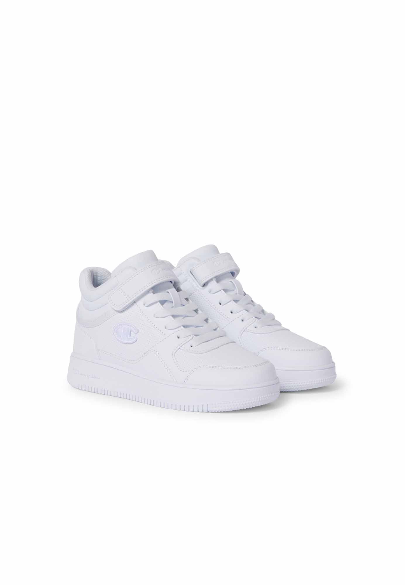Champion Rd18 Mid B Ps, sneakers da bambino bianche