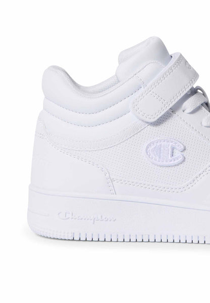 Champion Rd18 Mid B Ps, sneakers da bambino bianche