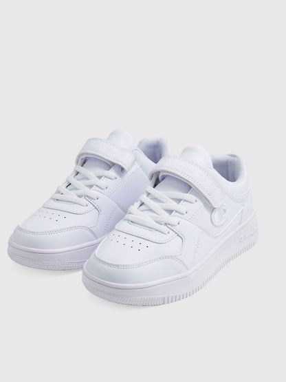 Rebound Low, sneakers bianche con strappo per bambino unisex