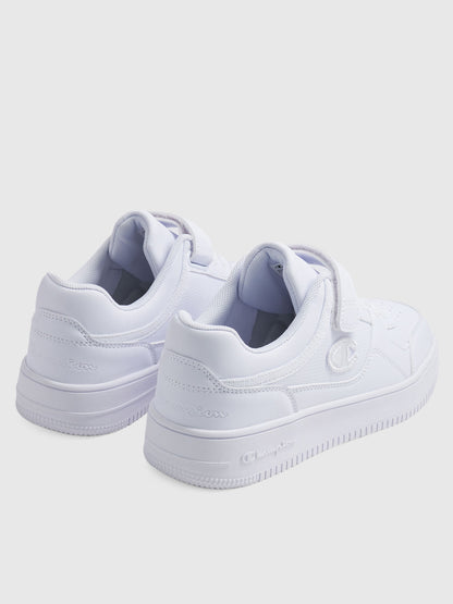 Rebound Low, sneakers bianche con strappo per bambino unisex