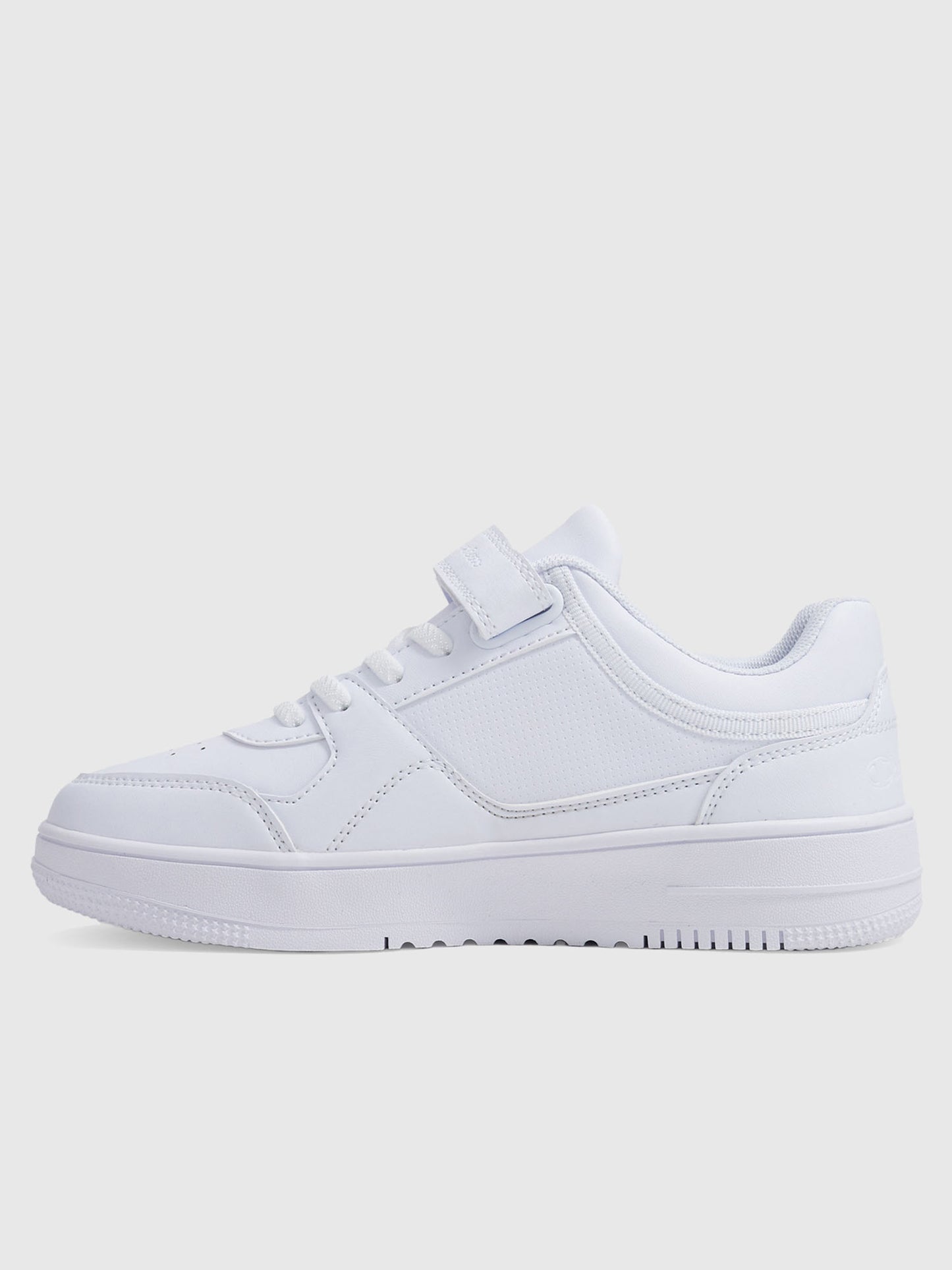 Rebound Low, sneakers bianche con strappo per bambino unisex