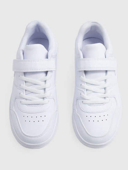 SNEAKERS CON STRAPPO REBOUND LOW CHAMPION BAMBINO UNISEX BIANCO