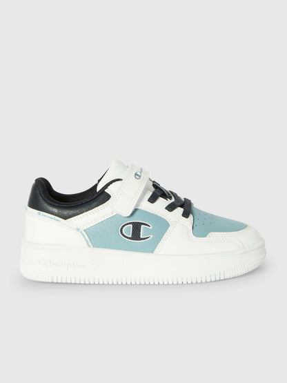 SNEAKERS RD18 2.0 LOW CHAMPION BAMBINO BIANCO-BLU