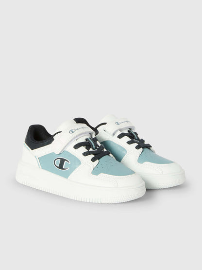 SNEAKERS RD18 2.0 LOW CHAMPION BAMBINO BIANCO-BLU