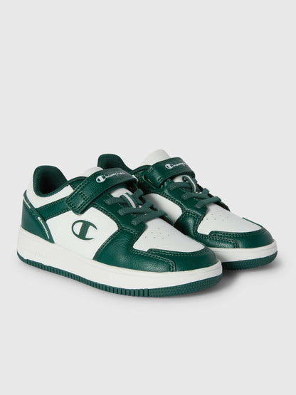 SNEAKERS RD18 2.0 LOW CHAMPION BAMBINO BIANCO VERDE