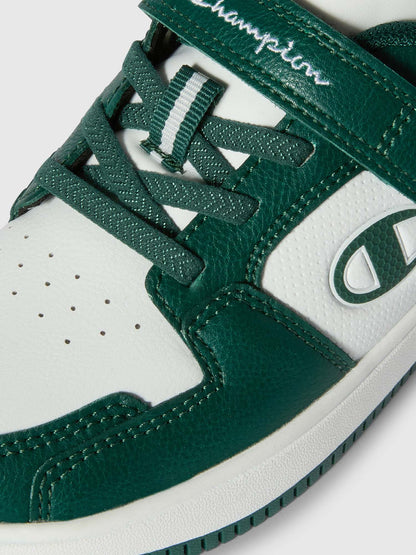 SNEAKERS RD18 2.0 LOW CHAMPION BAMBINO BIANCO VERDE