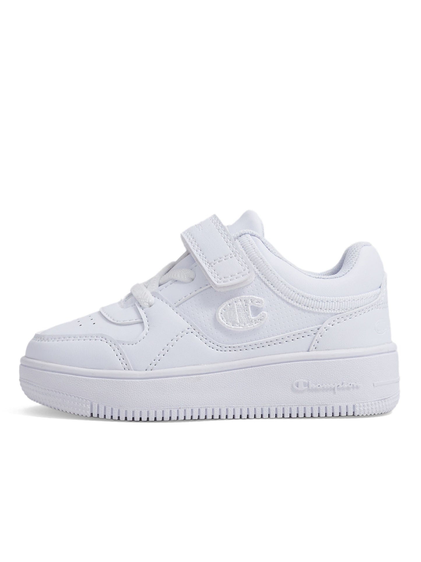 Sneakers RD18 Low per bambino in bianco con chiusura in velcro
