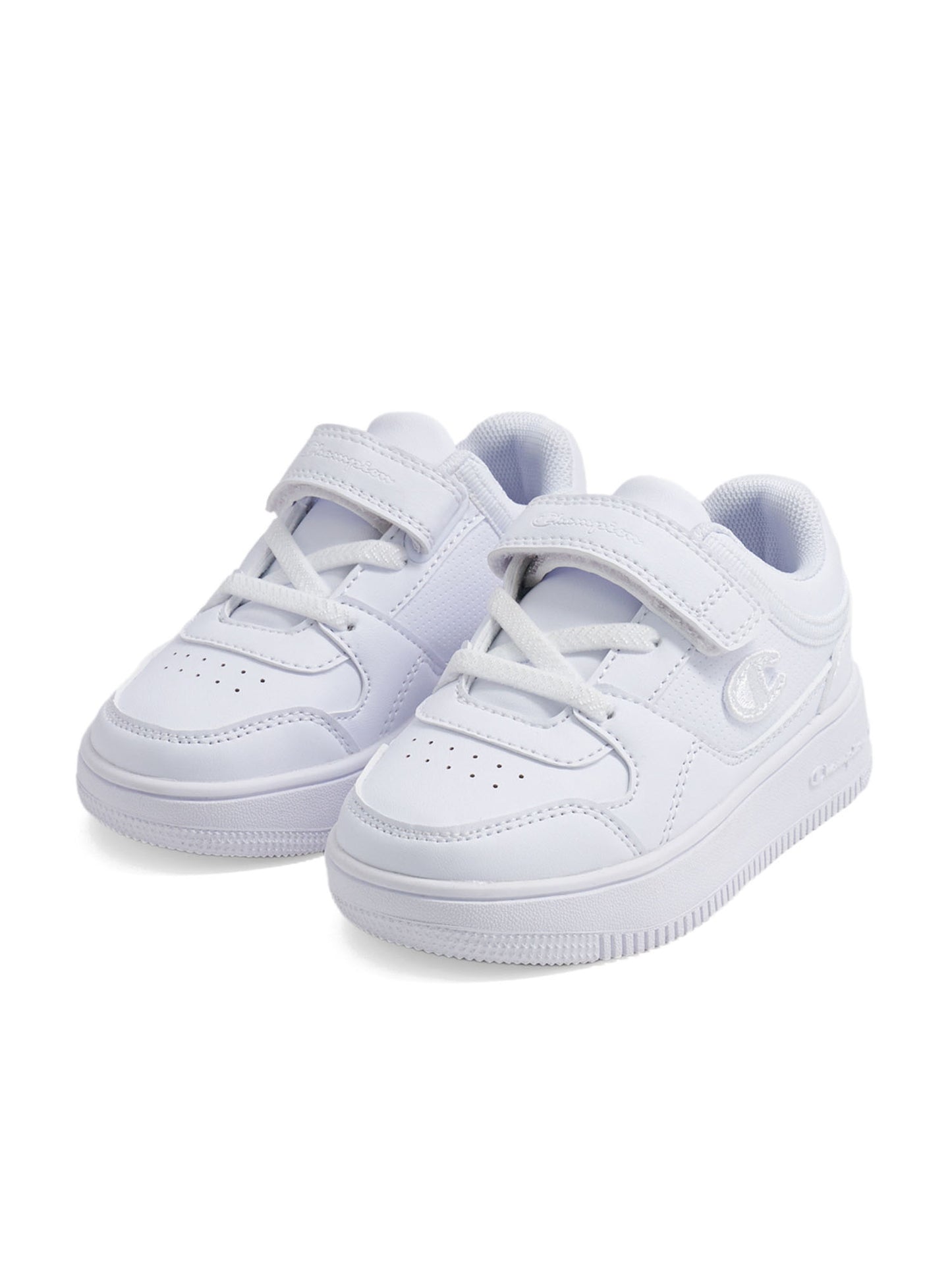 Sneakers RD18 Low per bambino in bianco con chiusura in velcro
