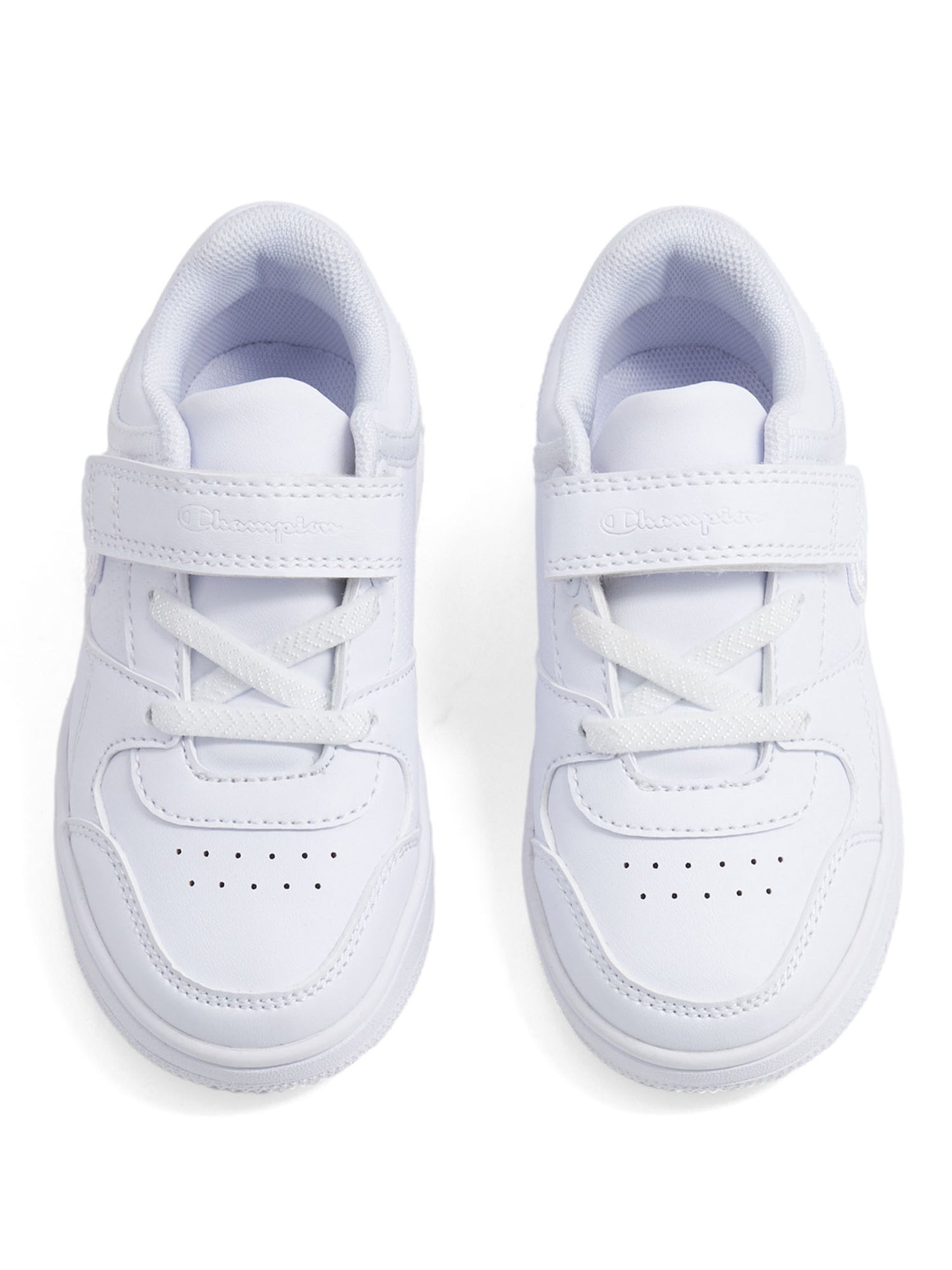 Sneakers RD18 Low per bambino in bianco con chiusura in velcro