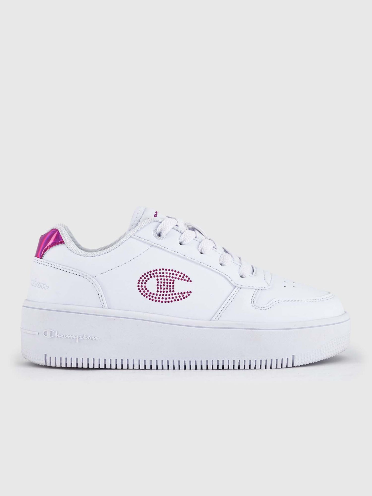 SNEAKERS RD18 PLATFORM CHAMPION RAGAZZA  BIANCO ROSA