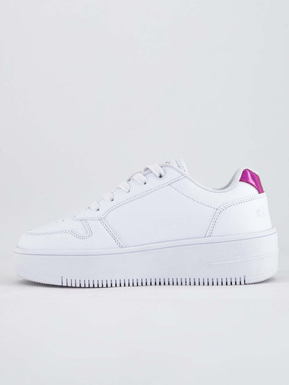 SNEAKERS RD18 PLATFORM CHAMPION RAGAZZA  BIANCO ROSA