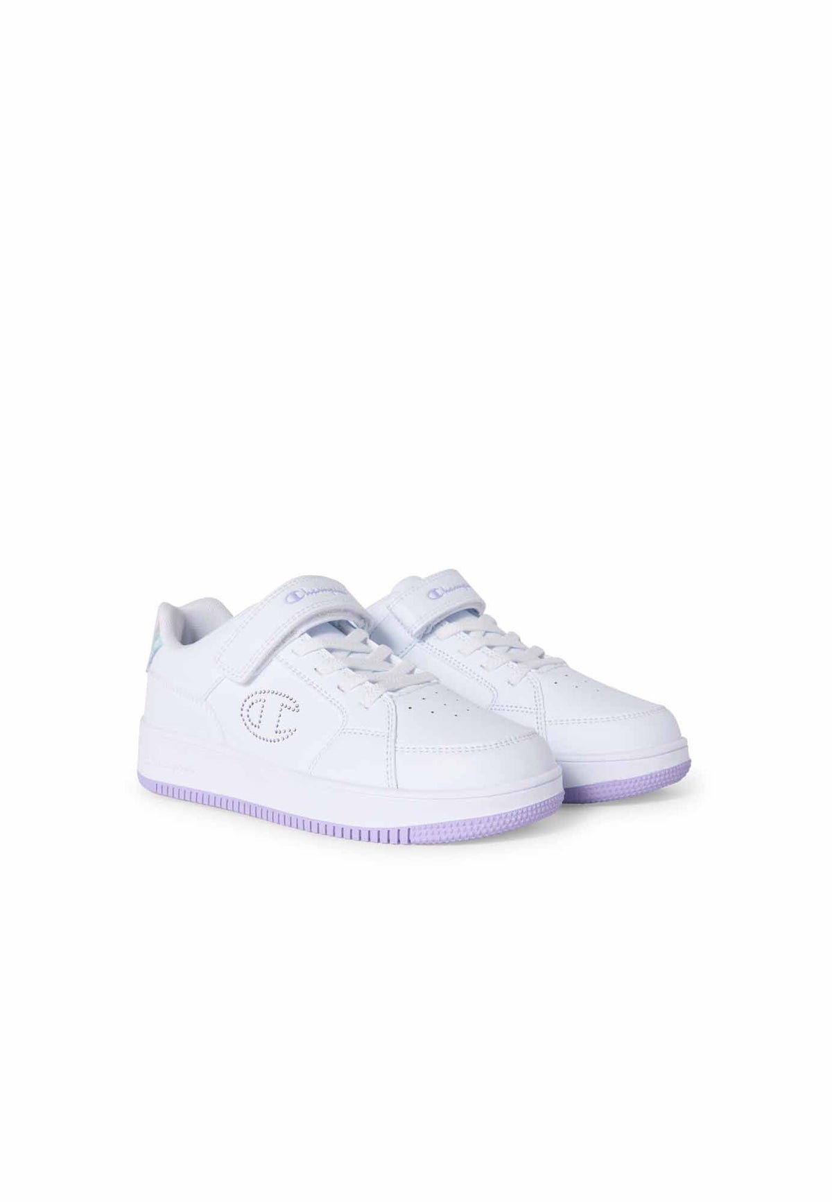 Champion RD18 low sneakers ps da bambino/a bianco lilla