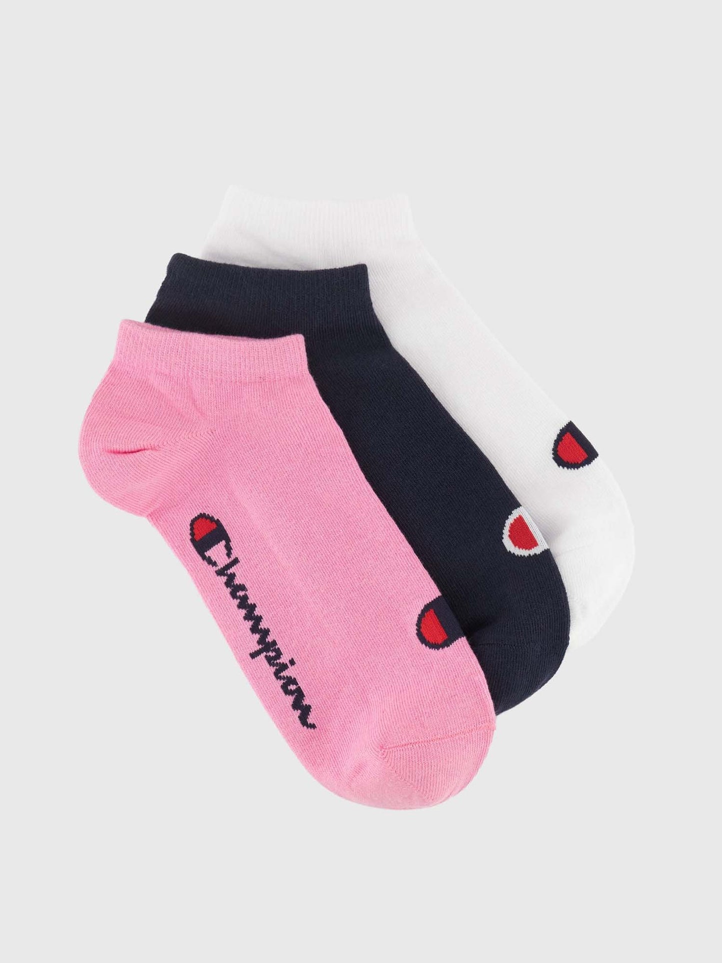 CHAMPION CALZE 3 PZ MODELLO ALLA CAVIGLIA - ASSORTITO