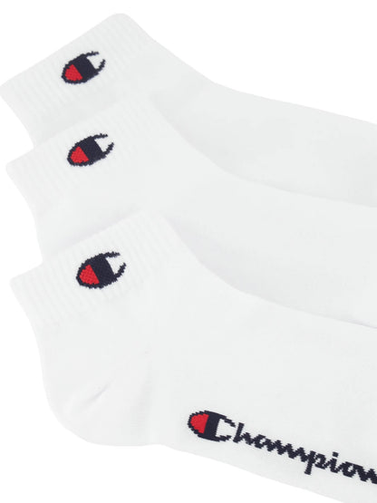 CHAMPION CALZE 3 PZ MODELLO SOPRA LA CAVIGLIA BIANCO