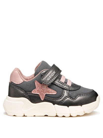SNEAKER FLEXYPER MINI GEOX DA BAMBINA ANTRACITE