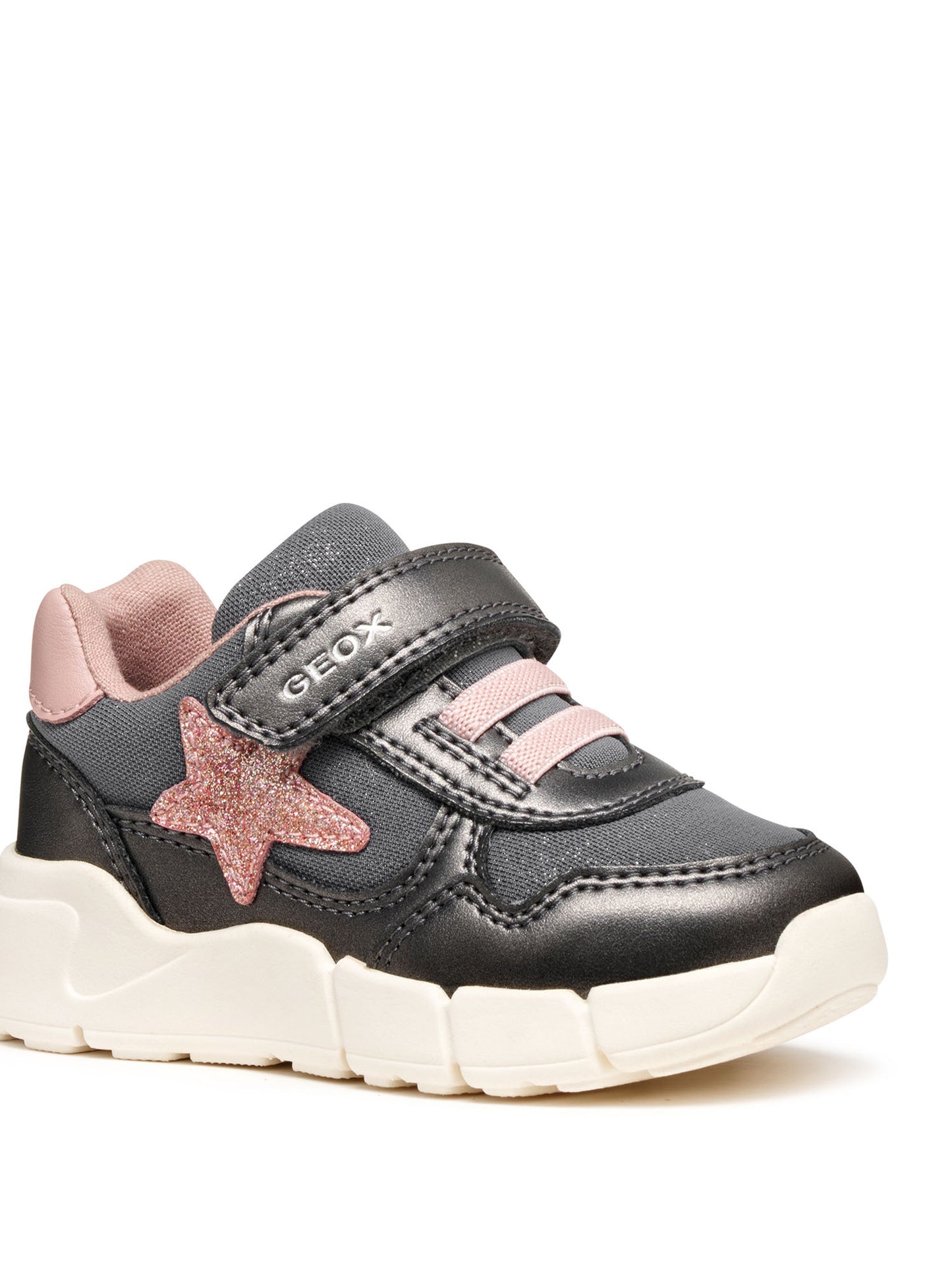 SNEAKER FLEXYPER MINI GEOX DA BAMBINA ANTRACITE