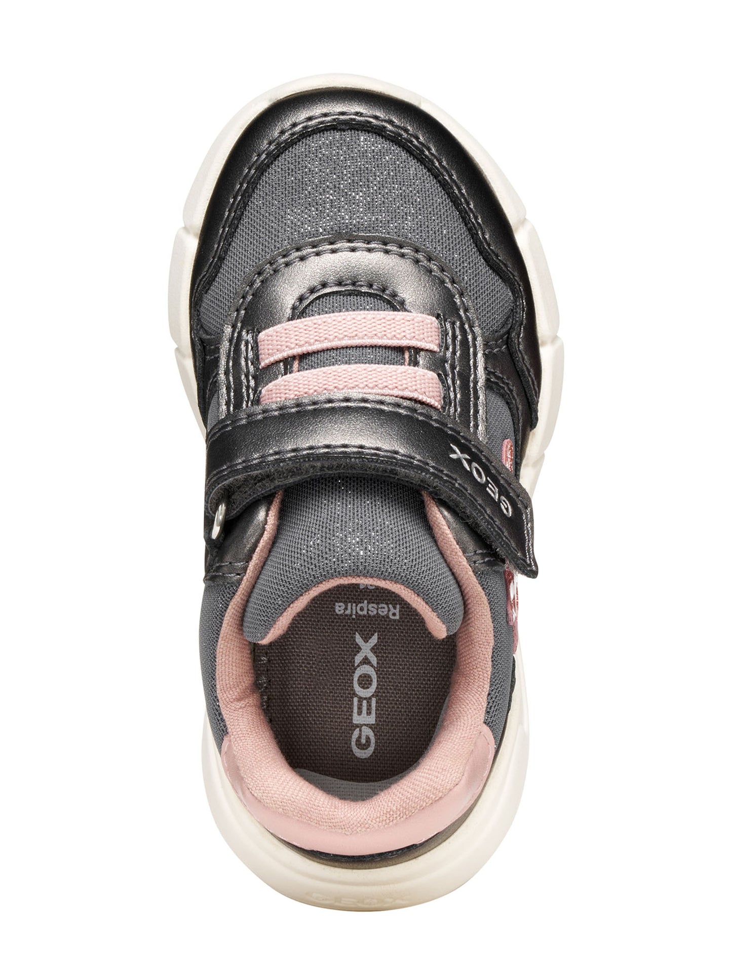 SNEAKER FLEXYPER MINI GEOX DA BAMBINA ANTRACITE