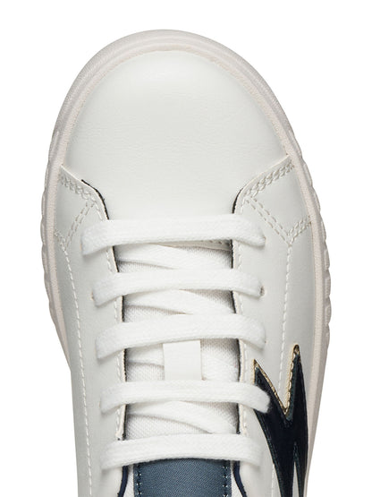 SNEAKERS MIKIROSHI GEOXDA BAMBINA BIANCO-ORO