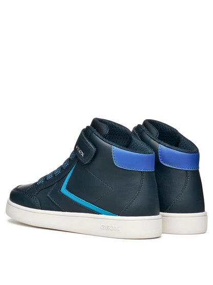 SNEAKERS CON STARP ECLYPER GEOX BAMBINO BLU