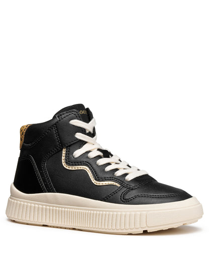 SNEAKERS LAQUINNY GEOX DA BAMBINA NERO
