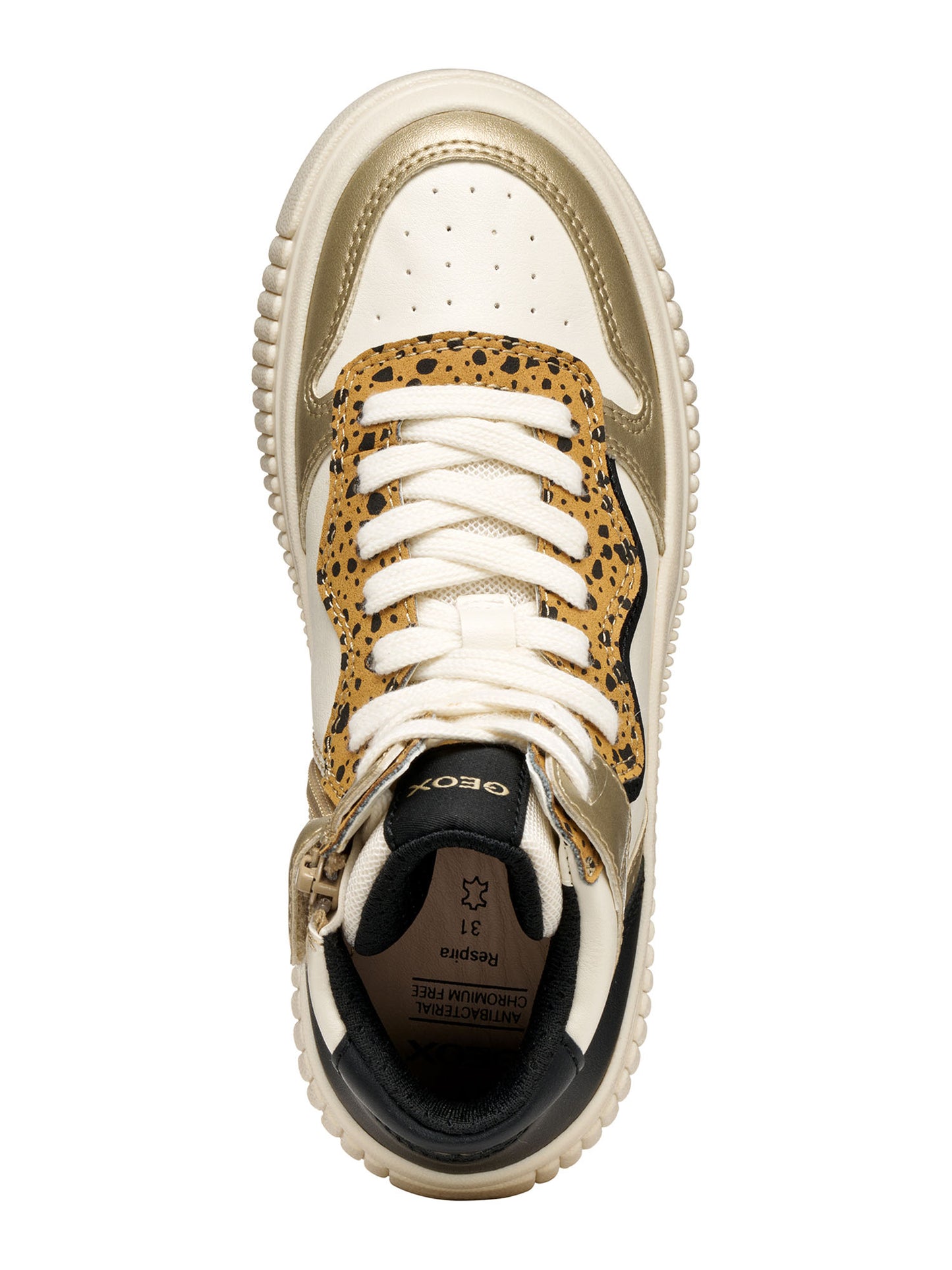 SNEAKERS LAQUINNY GEOX DA BAMBINA AVORIO