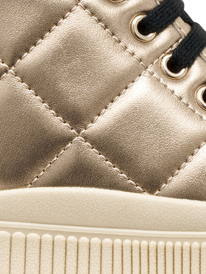 SNEAKERS LAQUINNY GEOX DA BAMBINA PLATINO