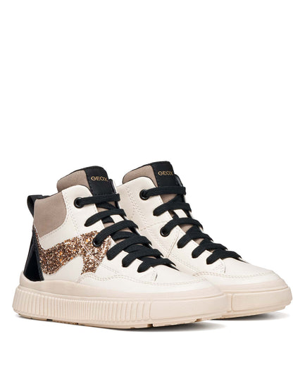 Geox Laquinny Girl, sneakers Unisex bambino bianche