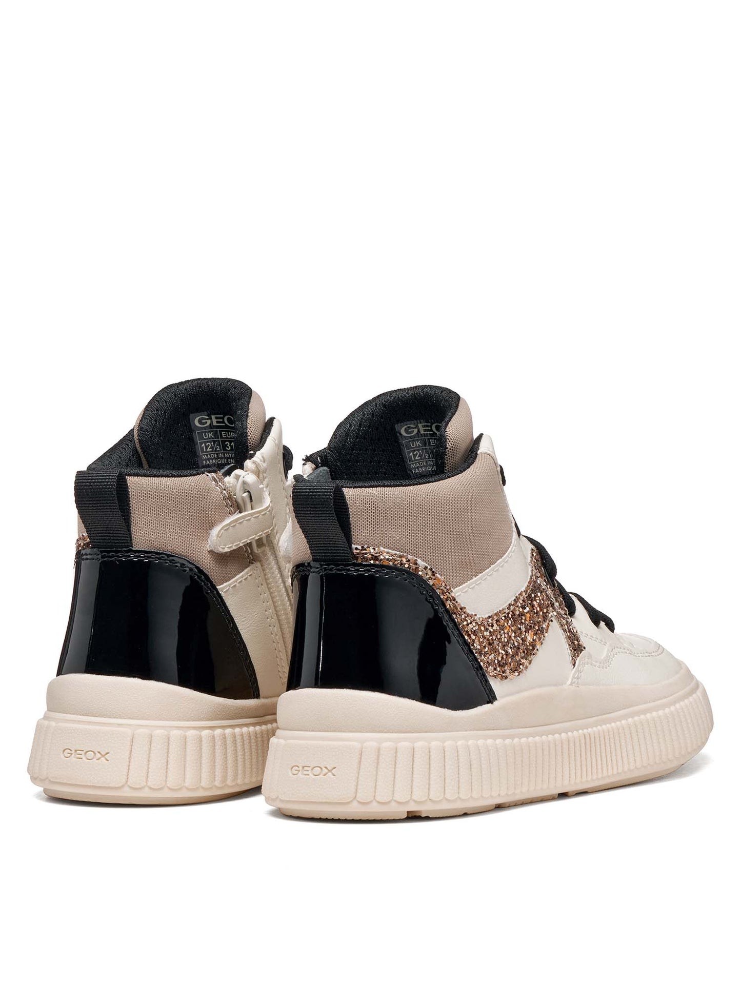 Geox Laquinny Girl, sneakers Unisex bambino bianche