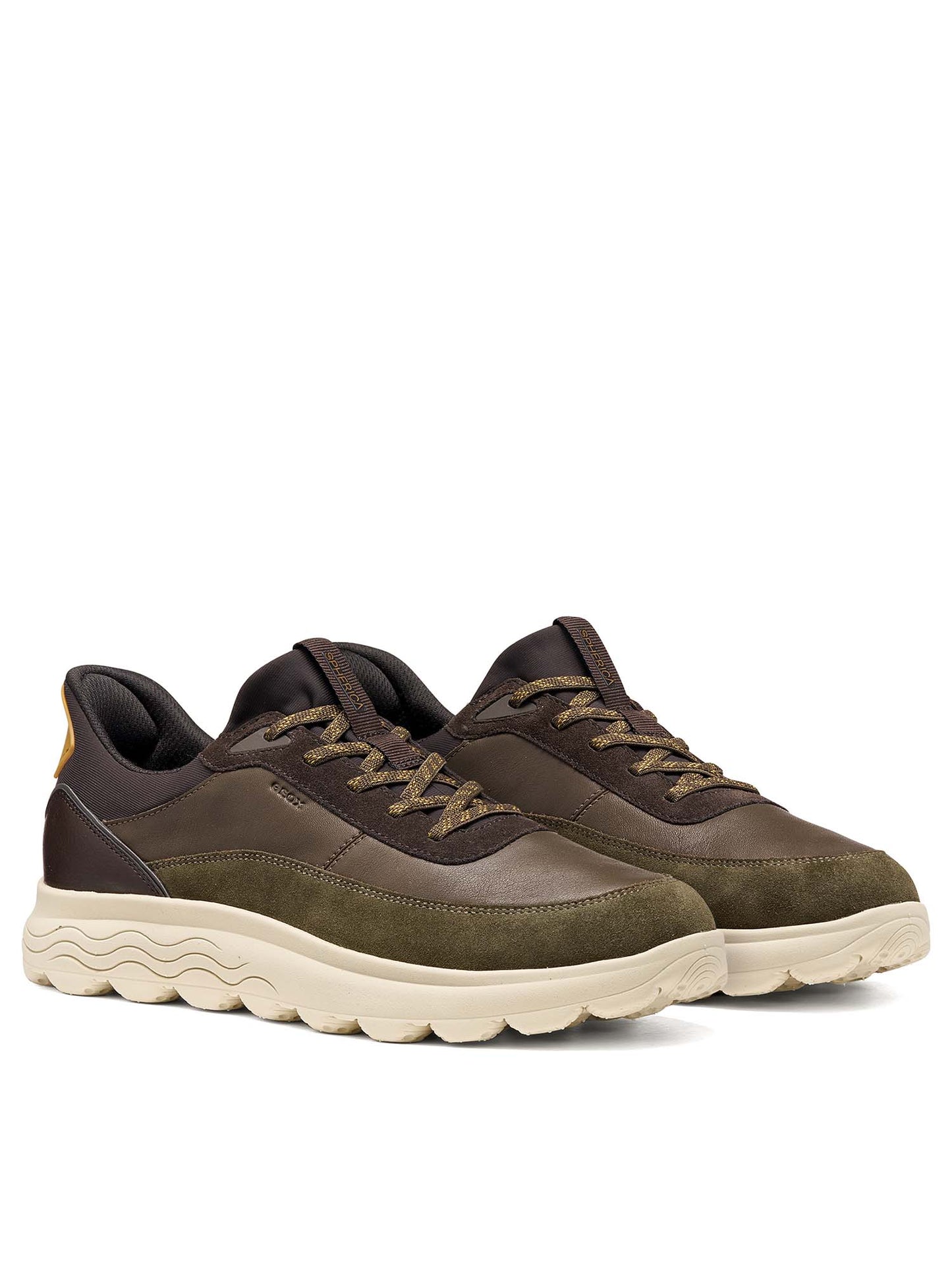 Geox Spherica Plus, slip on da uomo verdi