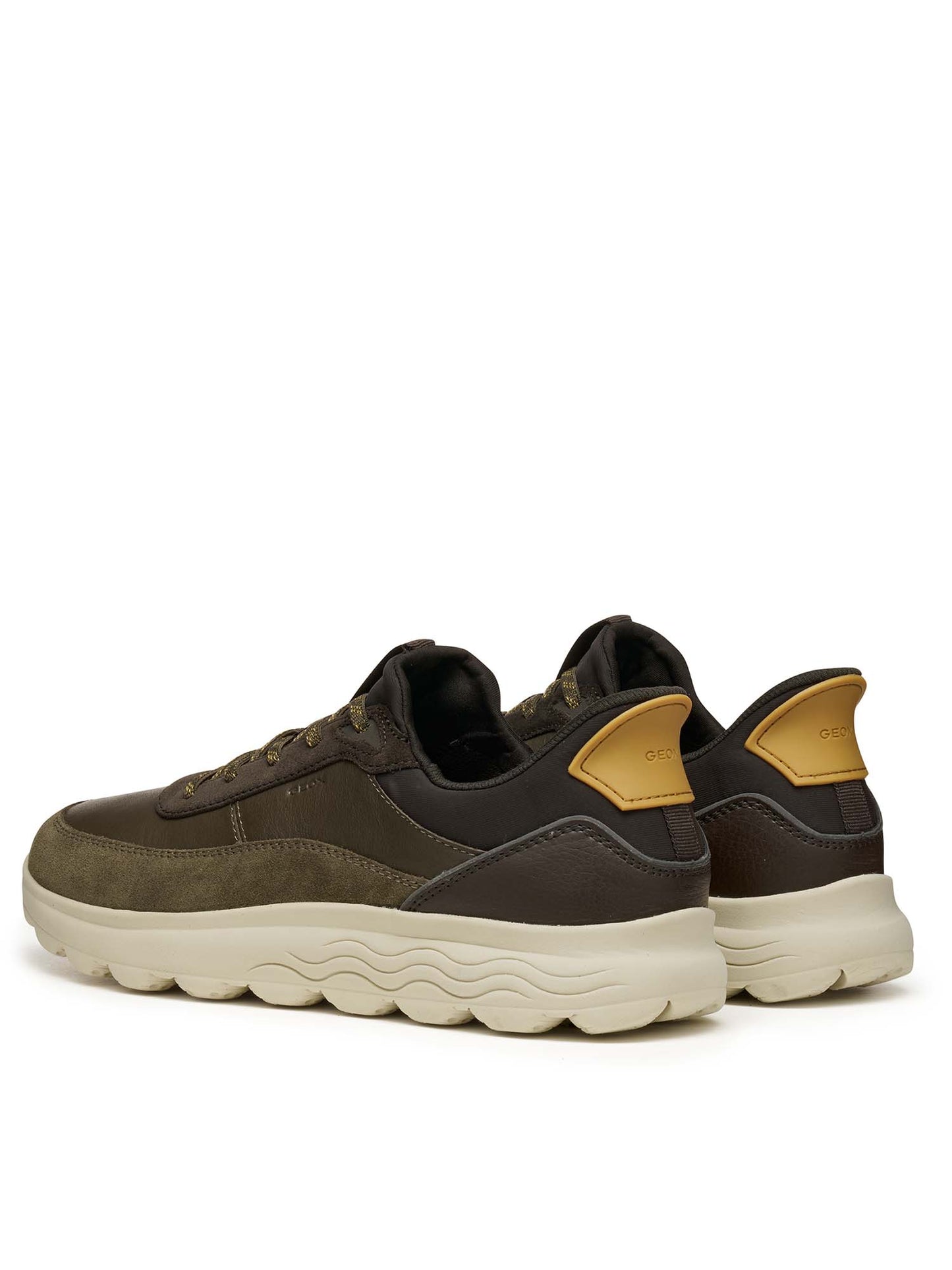 Geox Spherica Plus, slip on da uomo verdi