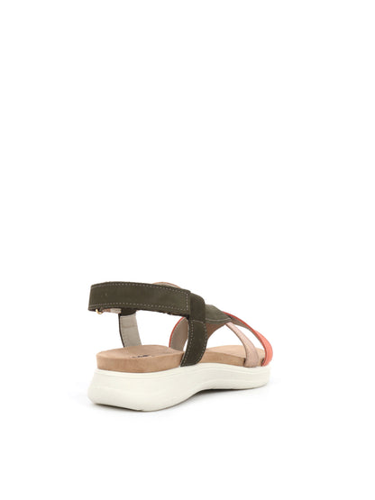 SANDALO CON FASCE INCROCIATE IMAC DONNA VERDE MILITARE