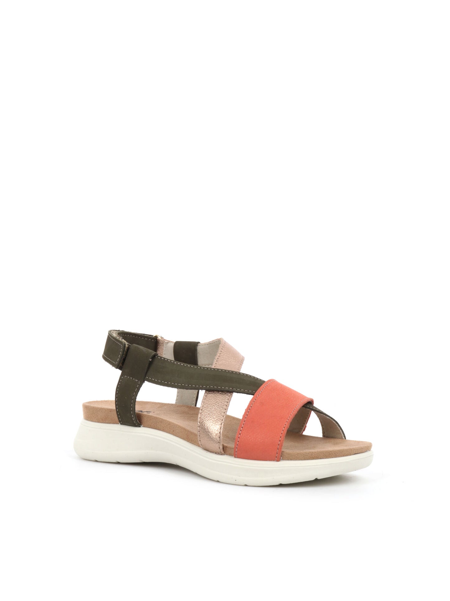 SANDALO CON FASCE INCROCIATE IMAC DONNA VERDE MILITARE