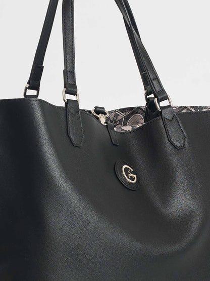 BORSA SHOPPING TEODOSIA REVERSIBILE GATTINONI DA DONNA NERO