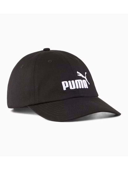 Cappello unisex Puma nero con logo No.1 e visiera precurvata