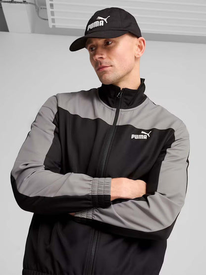 Cappello unisex Puma nero con logo No.1 e visiera precurvata