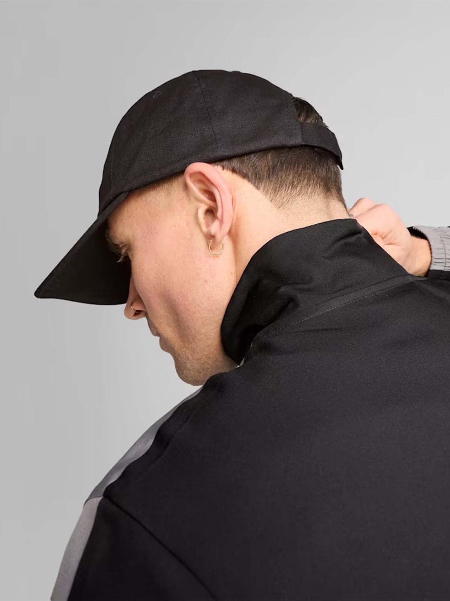 Cappello unisex Puma nero con logo No.1 e visiera precurvata