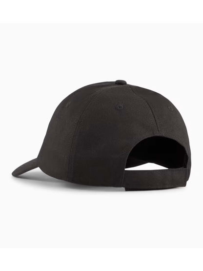 Cappello unisex Puma nero con logo No.1 e visiera precurvata
