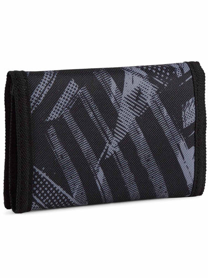 Portafoglio nero unisex Puma, pratico e compatto per uso sportivo