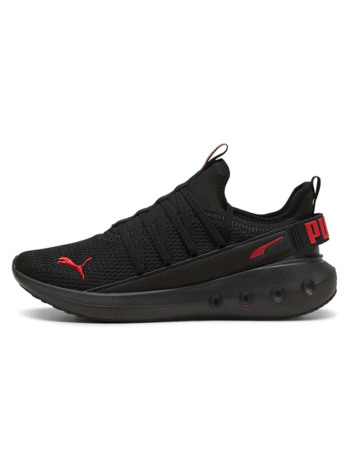 Puma softride carson sneakers da uomo nero rosso