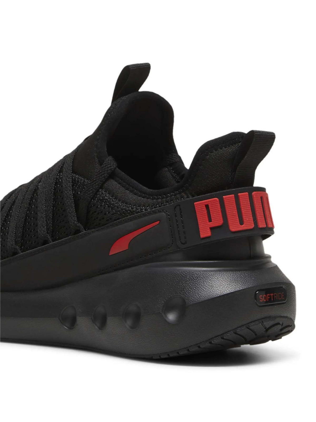 Puma softride carson sneakers da uomo nero rosso
