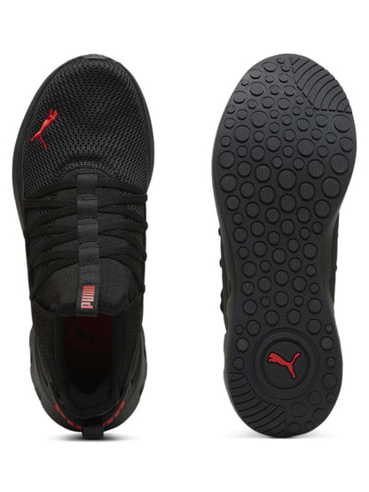 Puma softride carson sneakers da uomo nero rosso