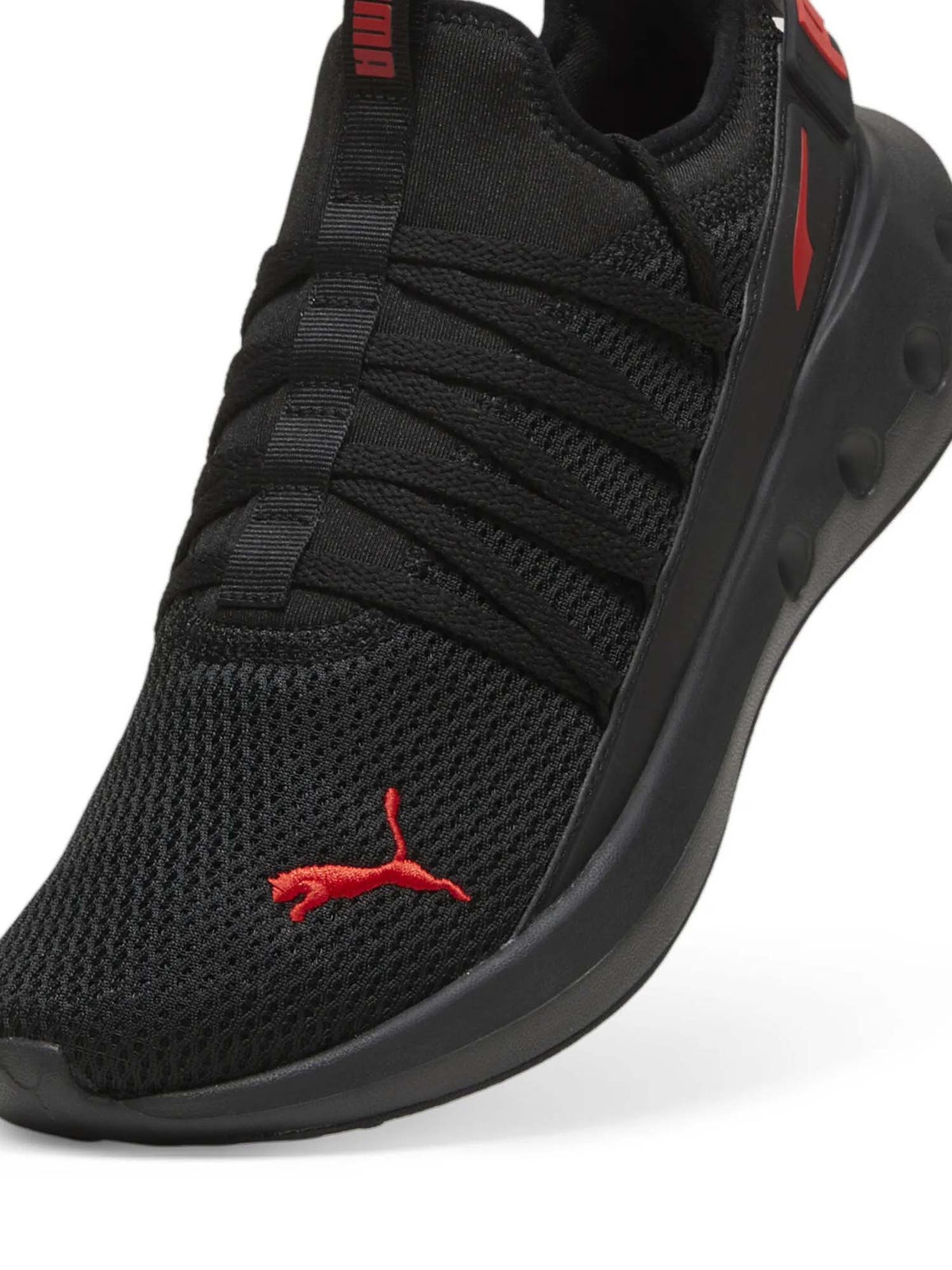 Puma softride carson sneakers da uomo nero rosso