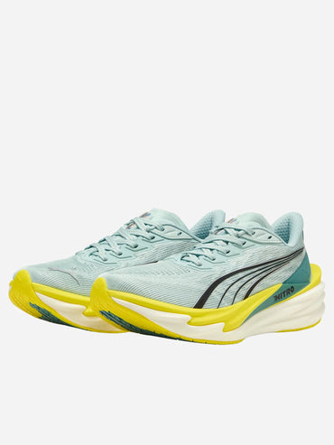 Puma Deviate Nitro 4, scarpe running unisex azzurre fresh water