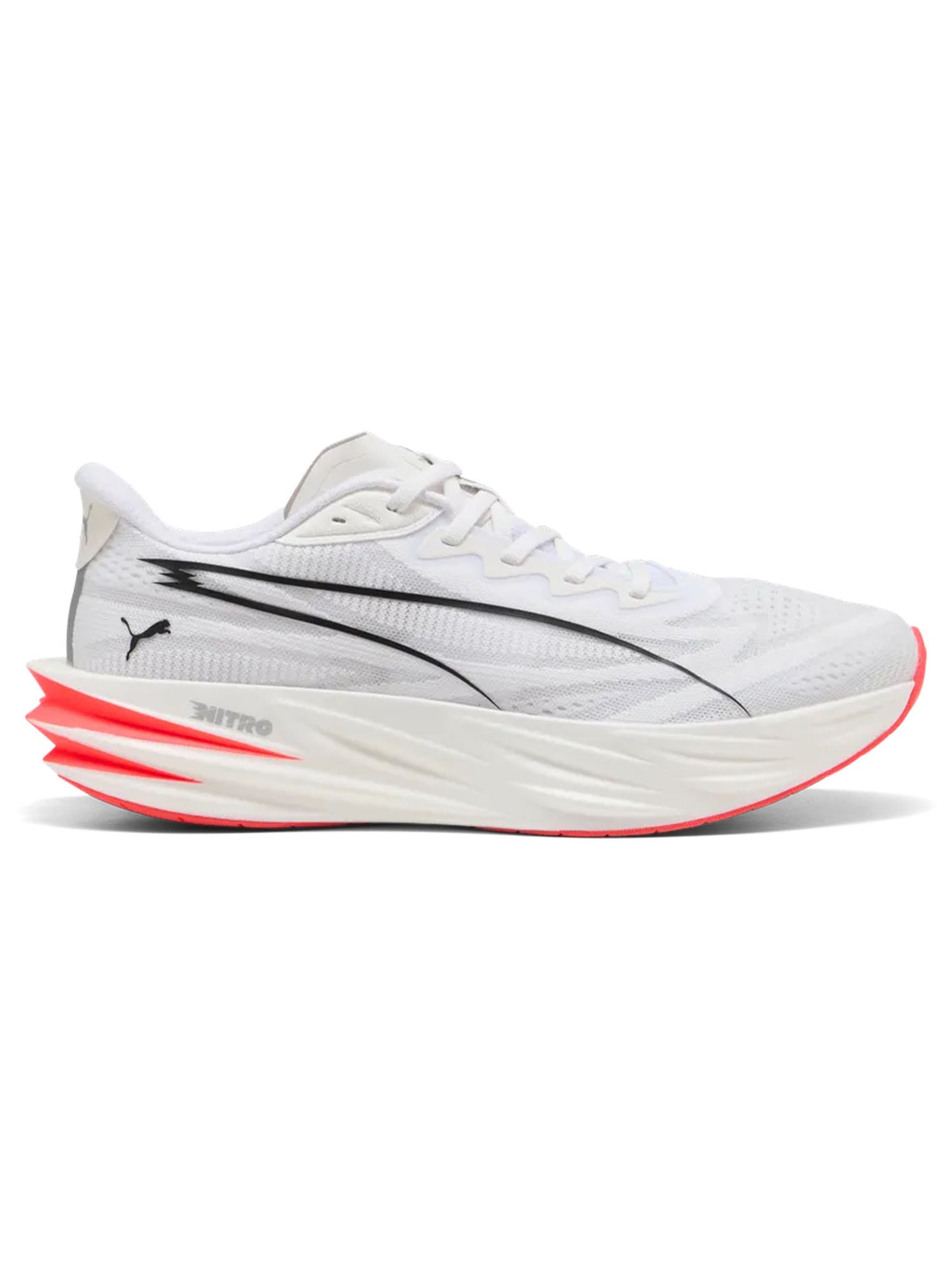 Puma Deviate Pure Nitro, scarpe running da uomo bianche
