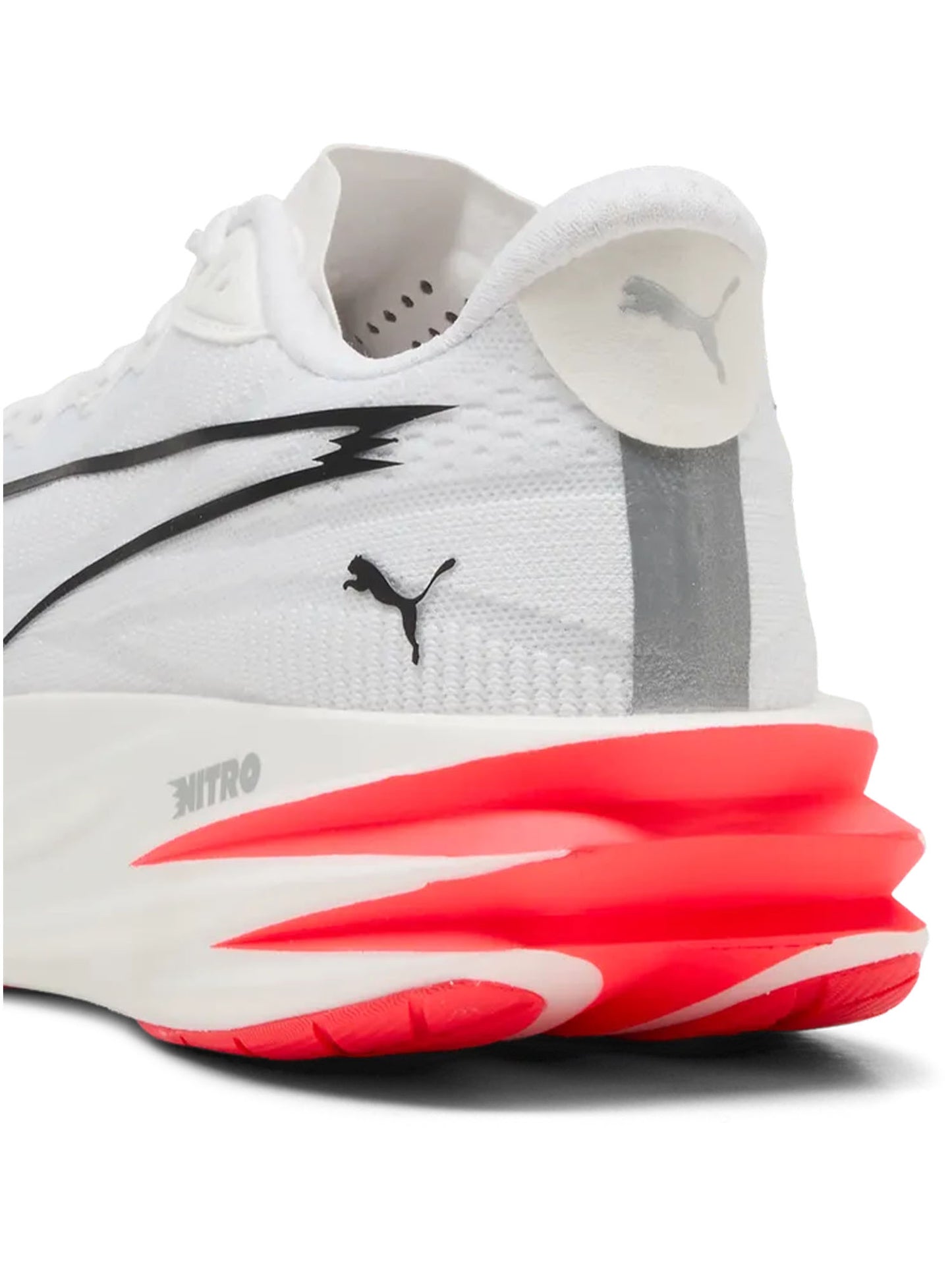Puma Deviate Pure Nitro, scarpe running da uomo bianche