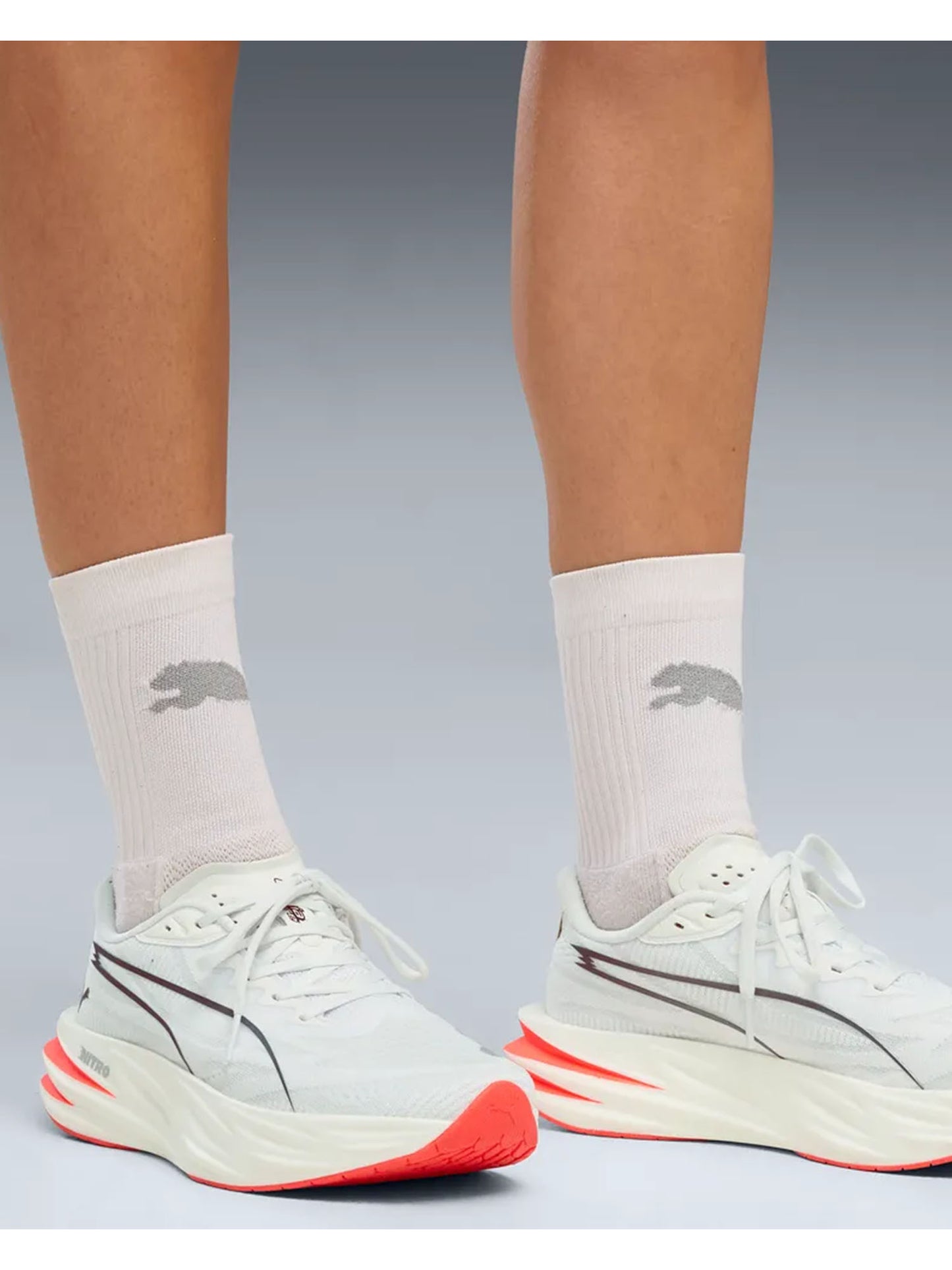 Puma Deviate Pure Nitro, scarpe da donna bianche