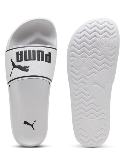 Ciabatte Puma Leadcat 2.0 da uomo in bianco con fascia imbottita