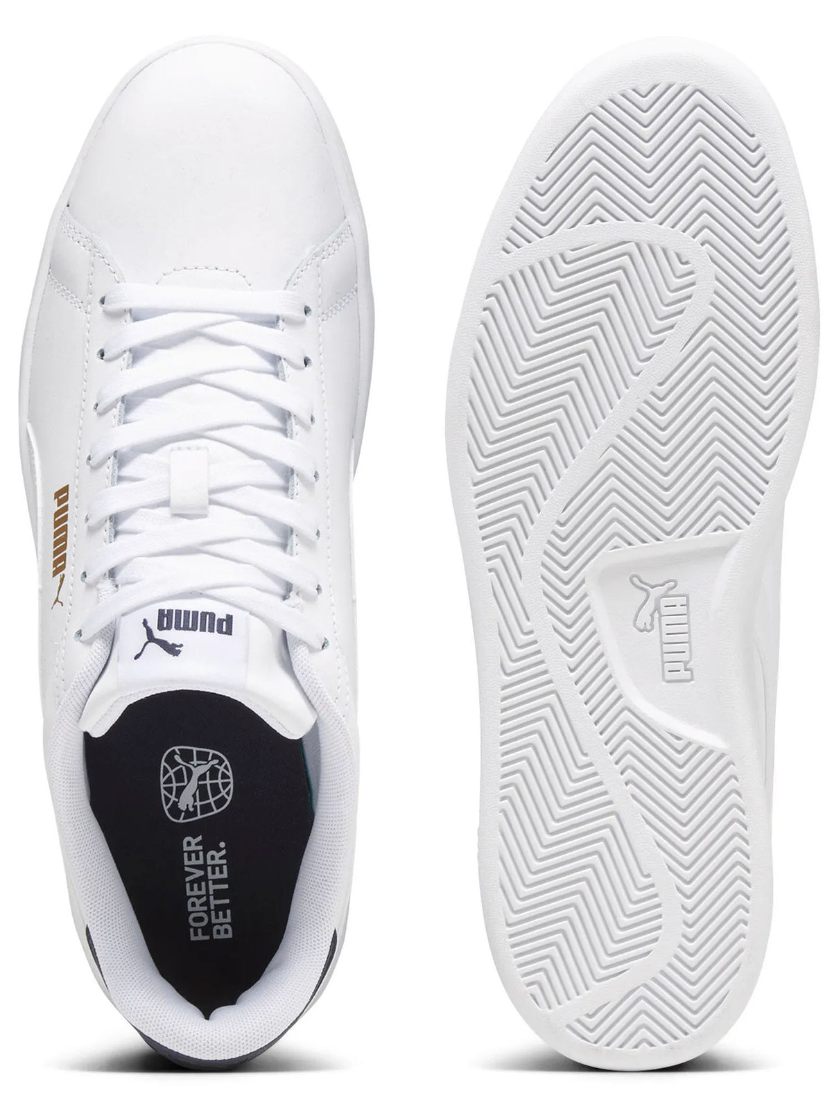 Puma smash 3.0 sneakers da uomo bianco